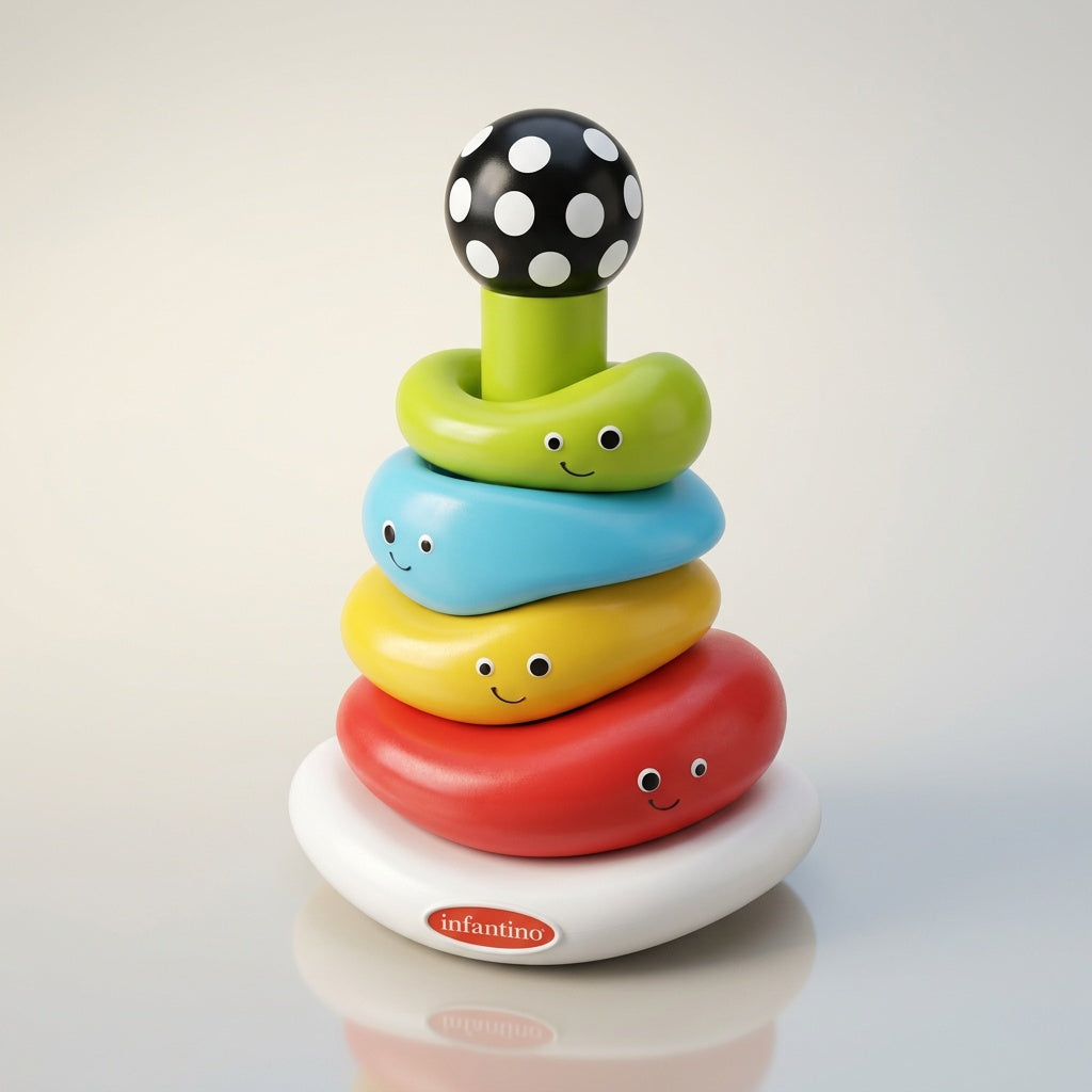 Funny Faces Ring Stacker Toy for Babies
