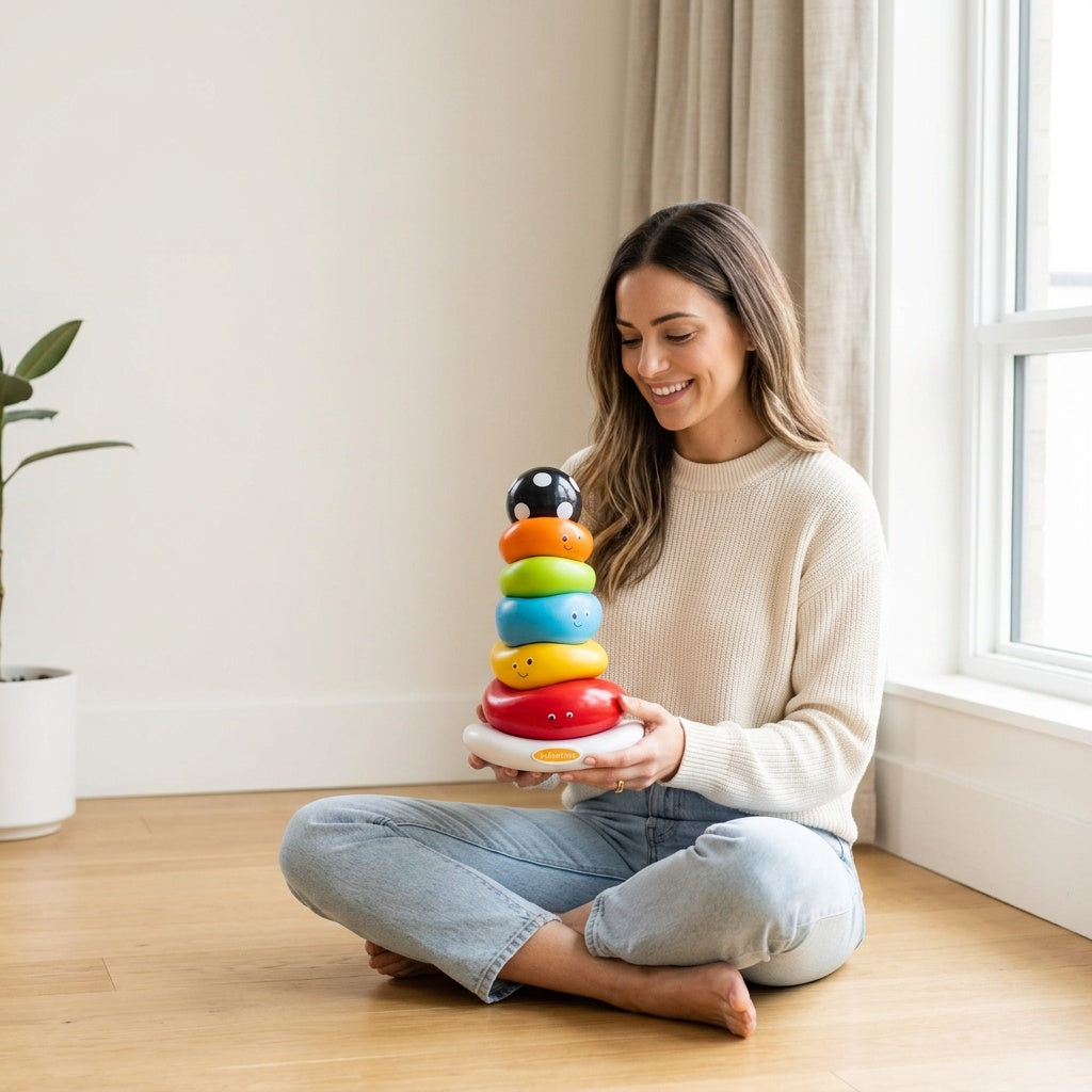 Funny Faces Ring Stacker Toy for Babies
