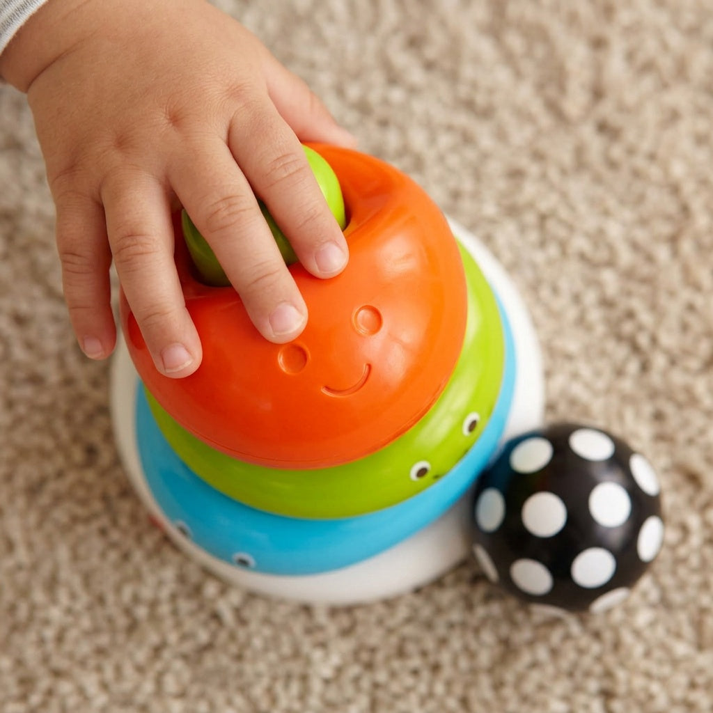 Funny Faces Ring Stacker Toy for Babies