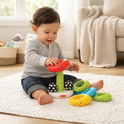 Funny Faces Ring Stacker Toy for Babies